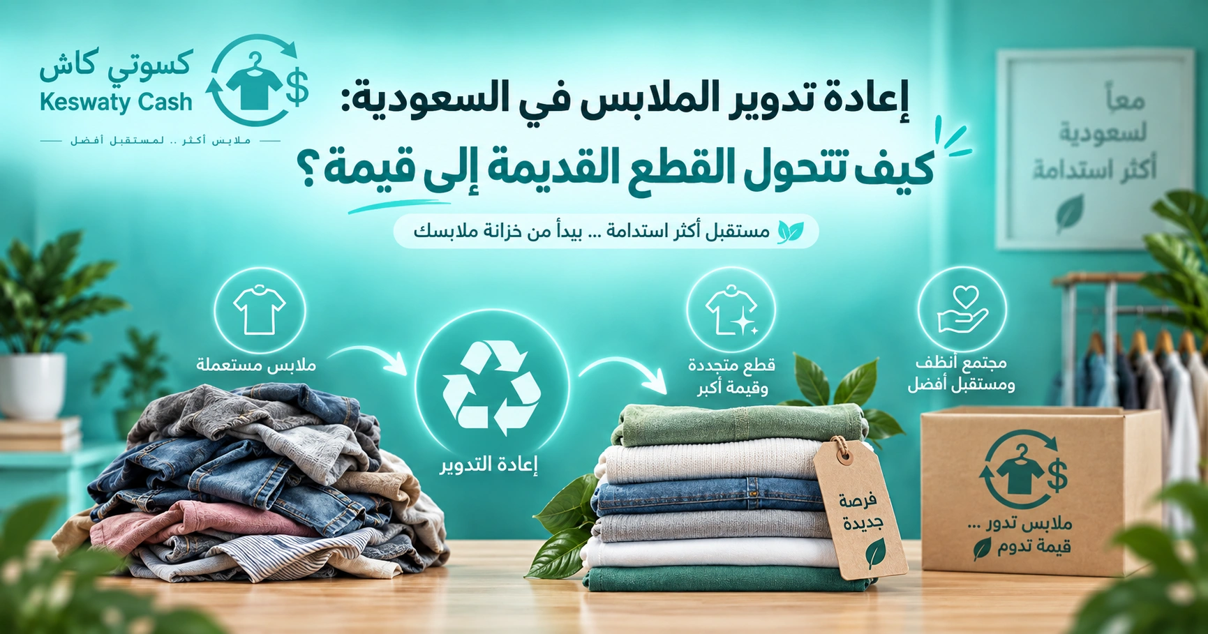 إعادة تدوير الملابس في السعودية: كيف تتحول القطع القديمة إلى قيمة؟