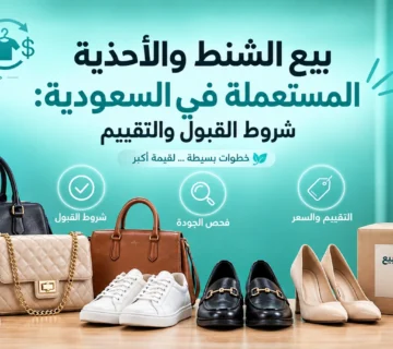 بيع الشنط والأحذية المستعملة في السعودية: شروط القبول والتقييم