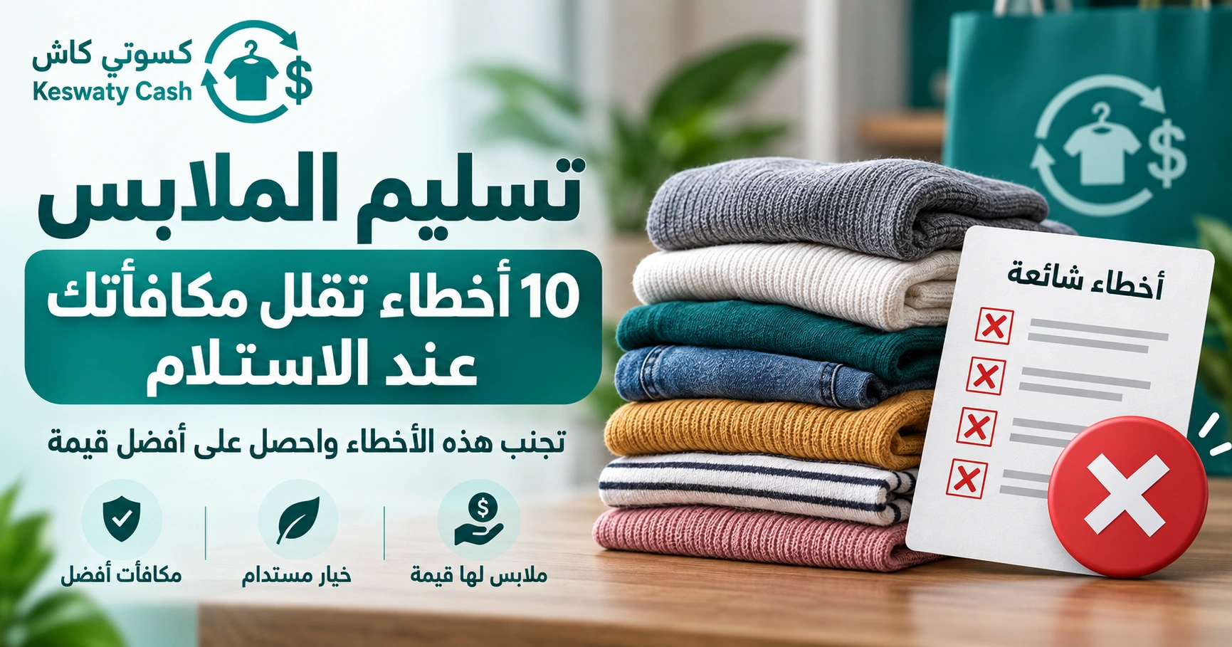 تسليم الملابس: 10 أخطاء تقلل مكافأتك عند الاستلام