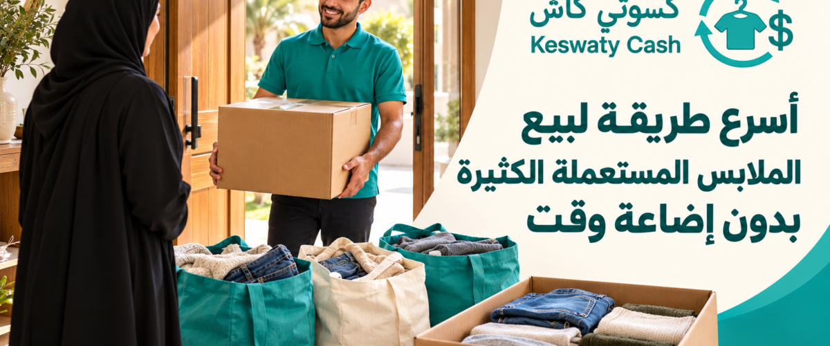 أسرع طريقة لبيع الملابس المستعملة الكثيرة بدون إضاعة وقت
