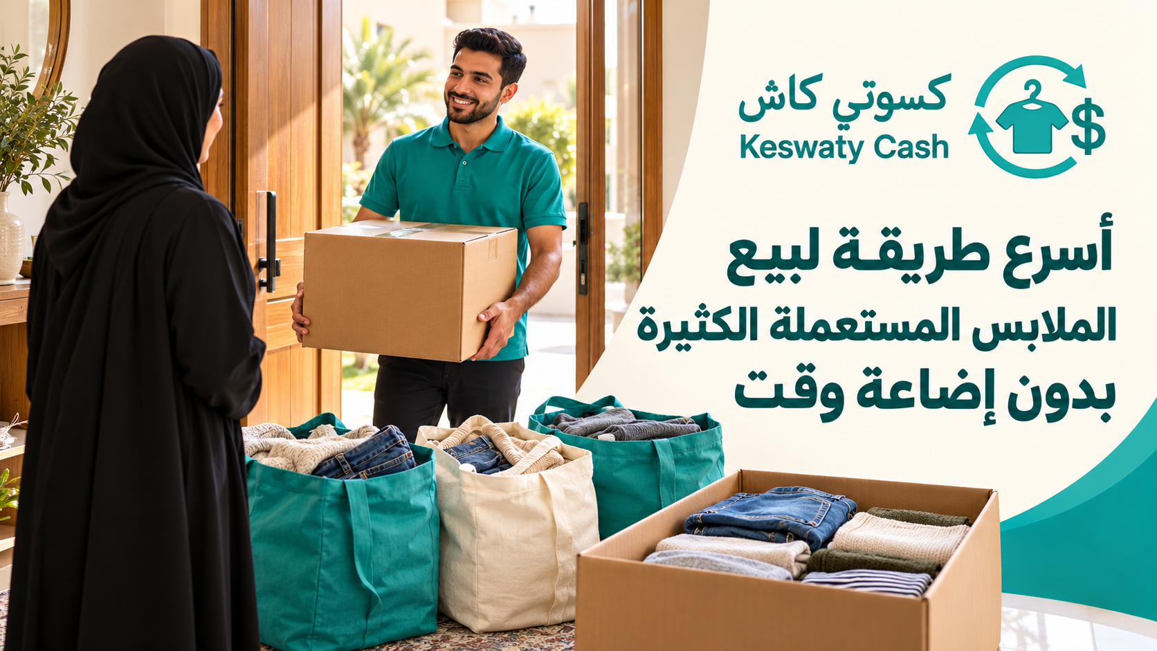 أسرع طريقة لبيع الملابس المستعملة الكثيرة بدون إضاعة وقت