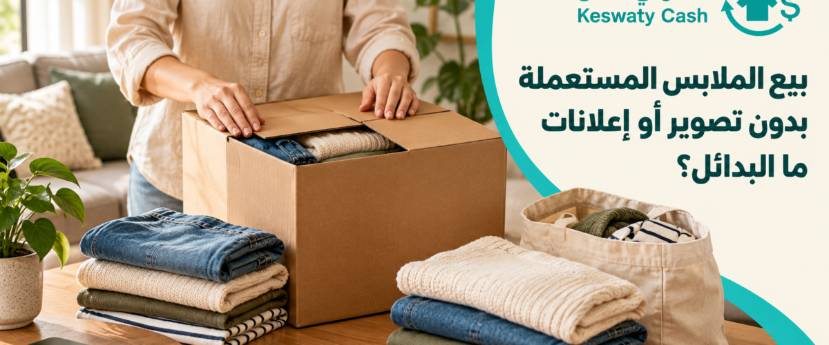 بيع الملابس المستعملة بدون تصوير أو إعلانات: ما البدائل؟