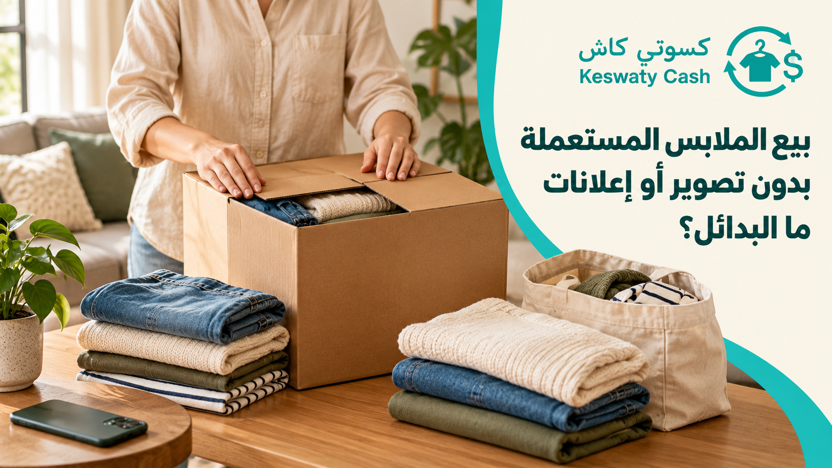 بيع الملابس المستعملة بدون تصوير أو إعلانات: ما البدائل؟