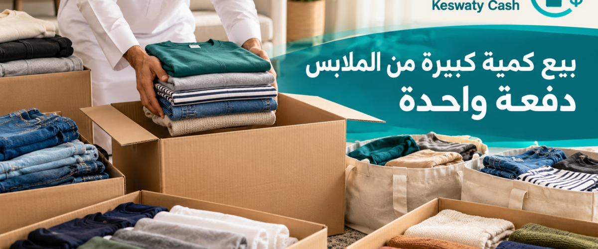 كيف تبيع كمية كبيرة من الملابس المستعملة دفعة واحدة؟