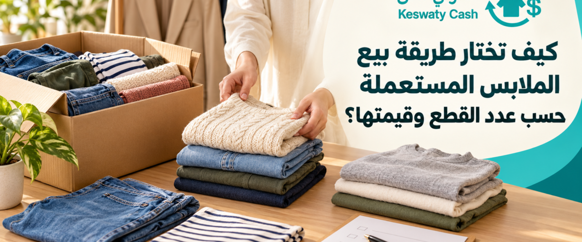 كيف تختار طريقة بيع الملابس المستعملة حسب عدد القطع وقيمتها؟